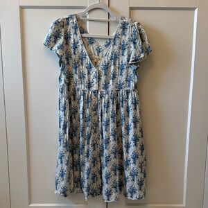 Ralph Lauren Denim & Supply Blue Floral Button-Front Dress